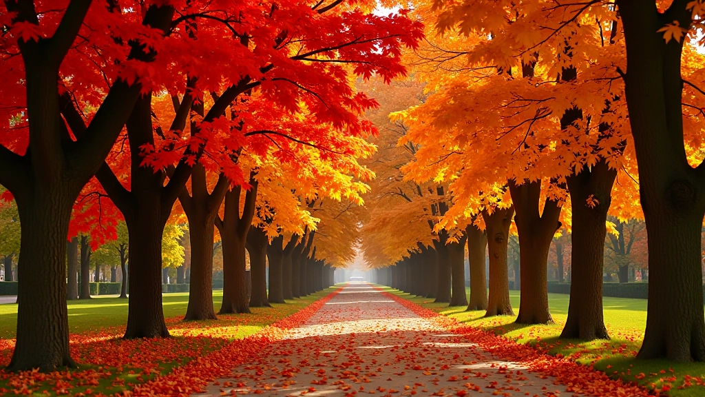 Rudens lapai parke — spalvos ir grožis